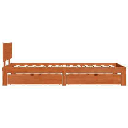 Struttura del letto con testiera Marrone cerato 70 x 190 cm | homemem39