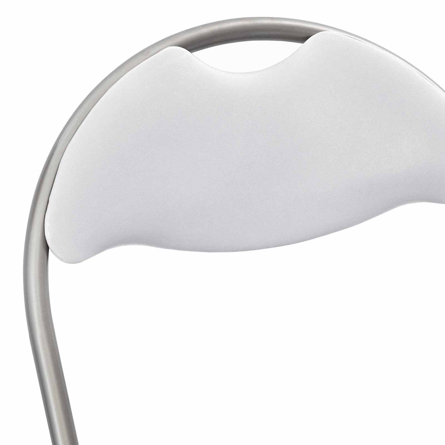 Sedia pieghevole 2 pcs Bianco e Grigio 48 x 43,5 x 81 cm