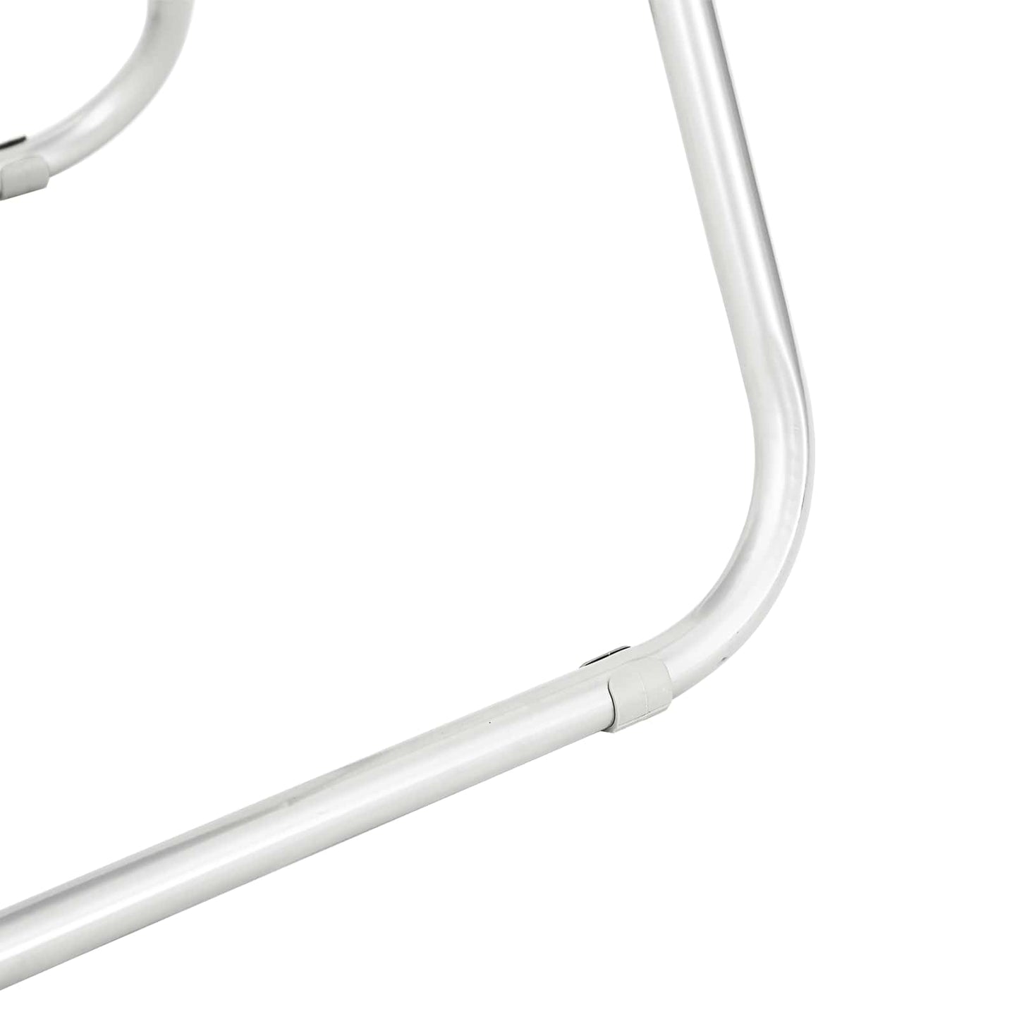 Sedia pieghevole 2 pcs Bianco e Grigio 48 x 43,5 x 81 cm