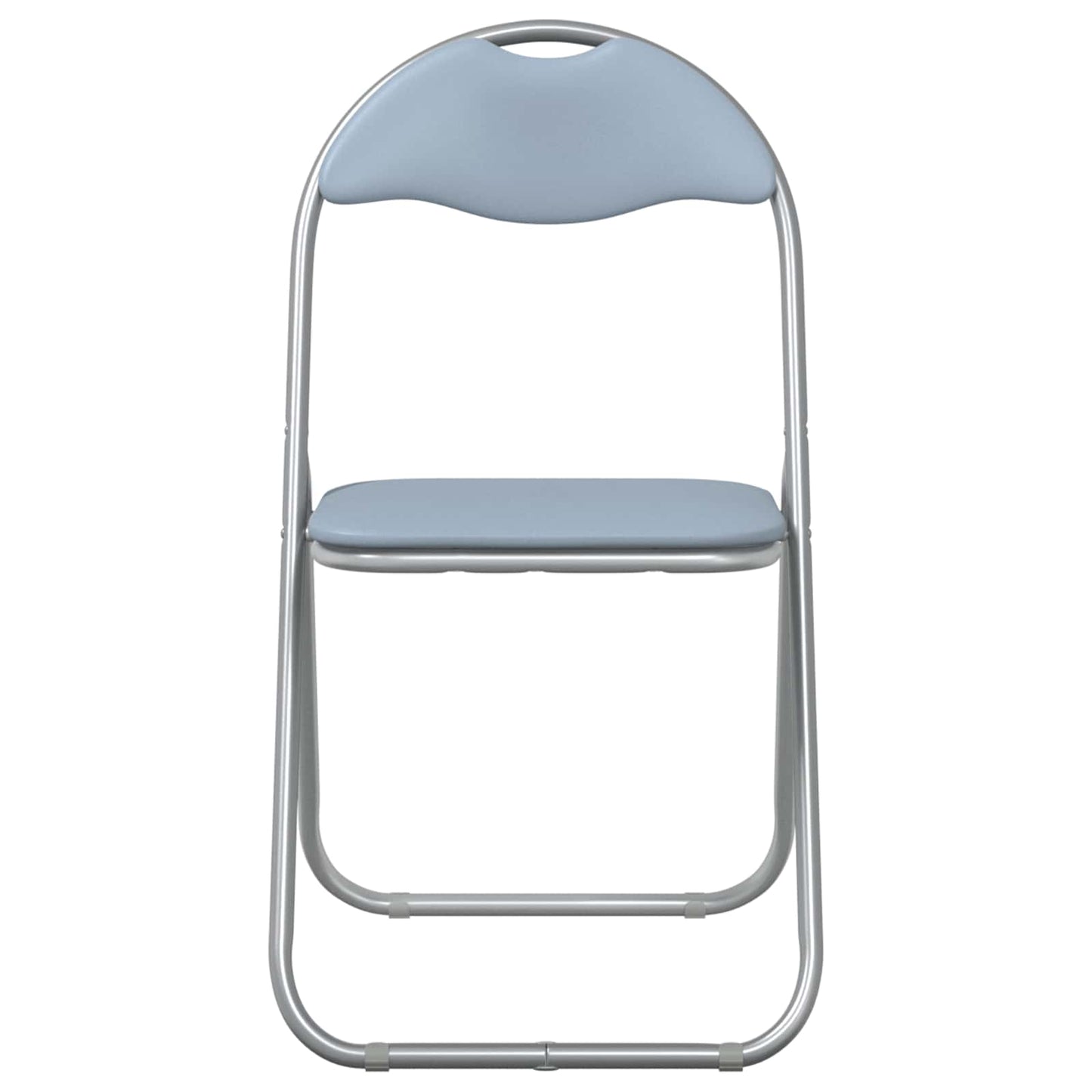 Sedia pieghevole 2 pcs Grigio 48 x 43,5 x 81 cm Pelle Sintetica