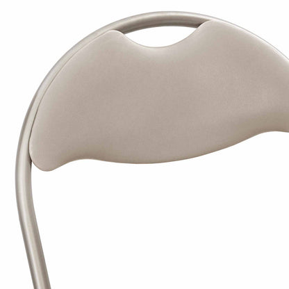 Sedia pieghevole 2 pcs Sabbia 48 x 43,5 x 81 cm Pelle Sintetica