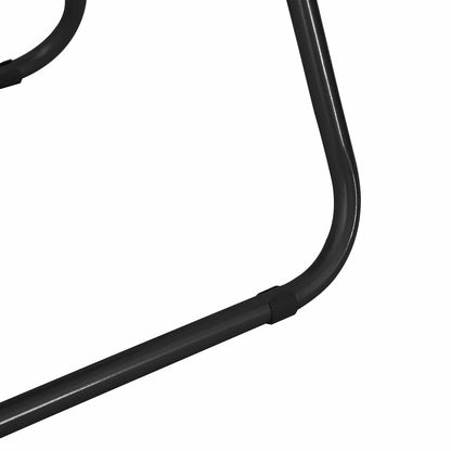 Sedia pieghevole 2 pcs Nero 48 x 43,5 x 81 cm Pelle Sintetica