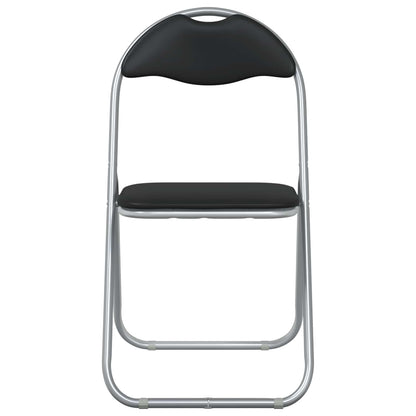 Sedia pieghevole 8 pcs Nero e Grigio 48 x 43,5 x 81 cm