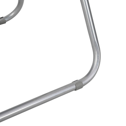 Sedia pieghevole 8 pcs Grigio 48 x 43,5 x 81 cm Pelle Sintetica