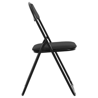 Sedia pieghevole 8 pcs Nero 48 x 43,5 x 81 cm Pelle Sintetica