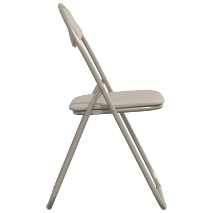 Sedia pieghevole 2 pz Pelle Sintetica Sabbia 48 x 43,5 x 81 cm