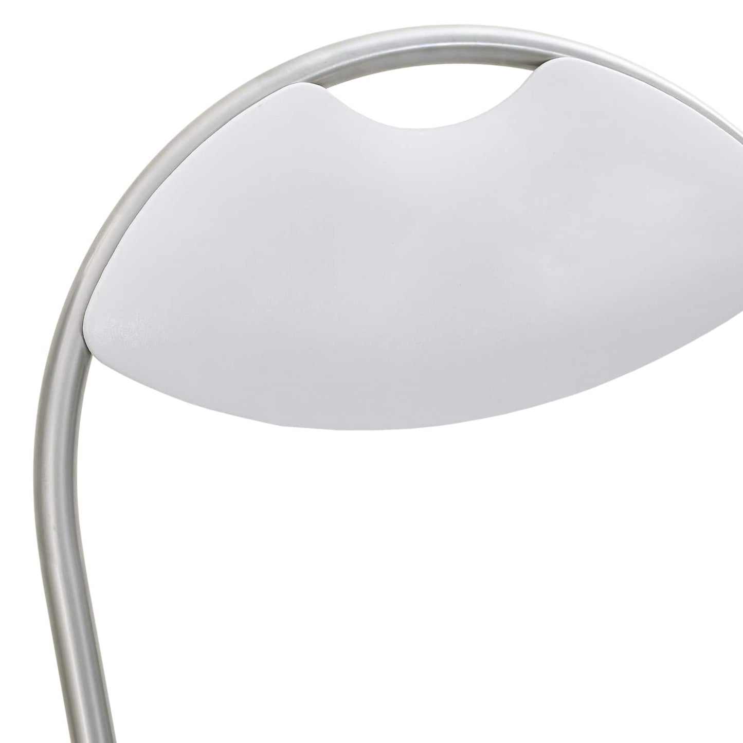 Sedia pieghevole 8 pz Pelle Sintetica Bianco e Grigio