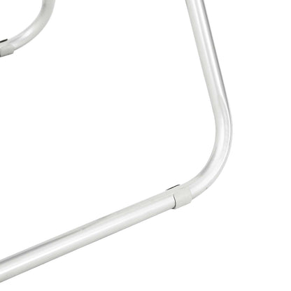 Sedia pieghevole 8 pz Pelle Sintetica Bianco 48 x 43,5 x 81 cm