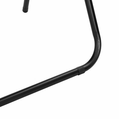 Sedia pieghevole 2 pcs Nero 48 x 44 x 78 cm Velluto