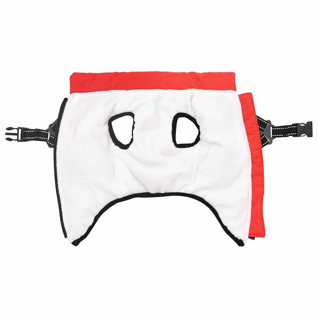 Cappotto per Cani con imbracatura Rosso XL Pile e Poliestere