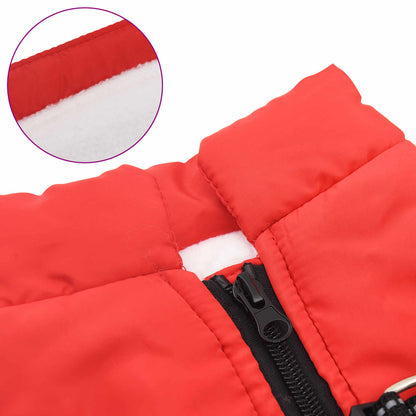 Cappotto per Cani Rosso L40 Pile e Poliestere | homemem39