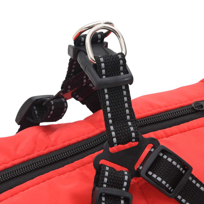 Cappotto per Cani Rosso L48 Pile e Poliestere | homemem39
