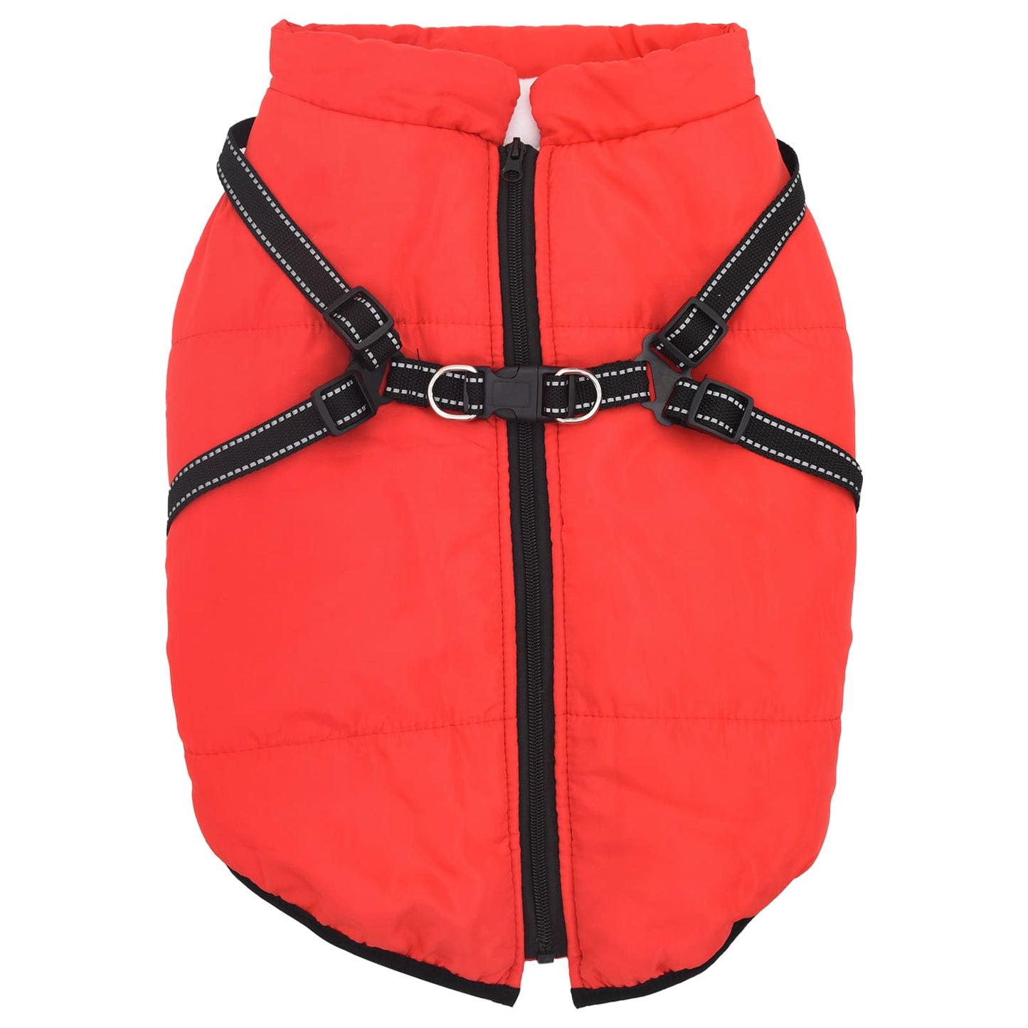 Cappotto per Cani Rosso L48 Pile e Poliestere | homemem39