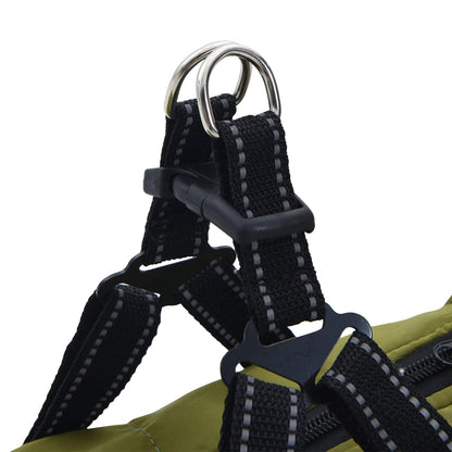 Cappotto per Cani Verde militare L24 Pile e Poliestere | homemem39
