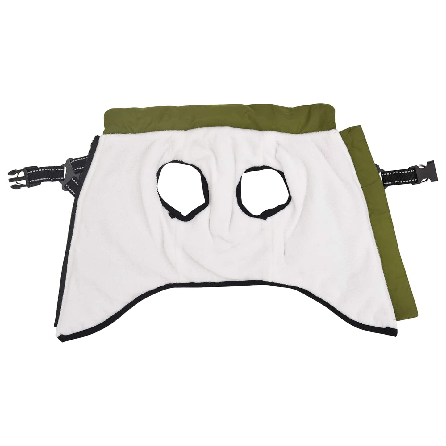 Cappotto per Cani Verde militare L32 Pile e Poliestere