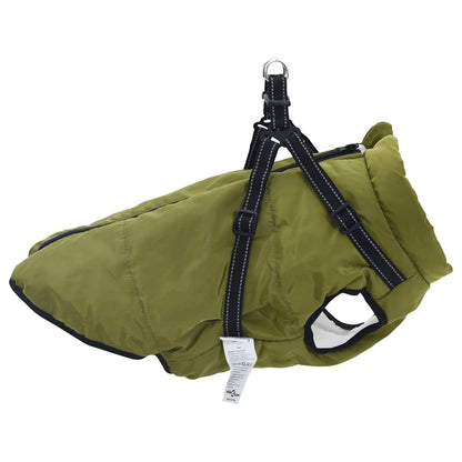Cappotto per Cani Verde militare 4XL Pile e Poliestere
