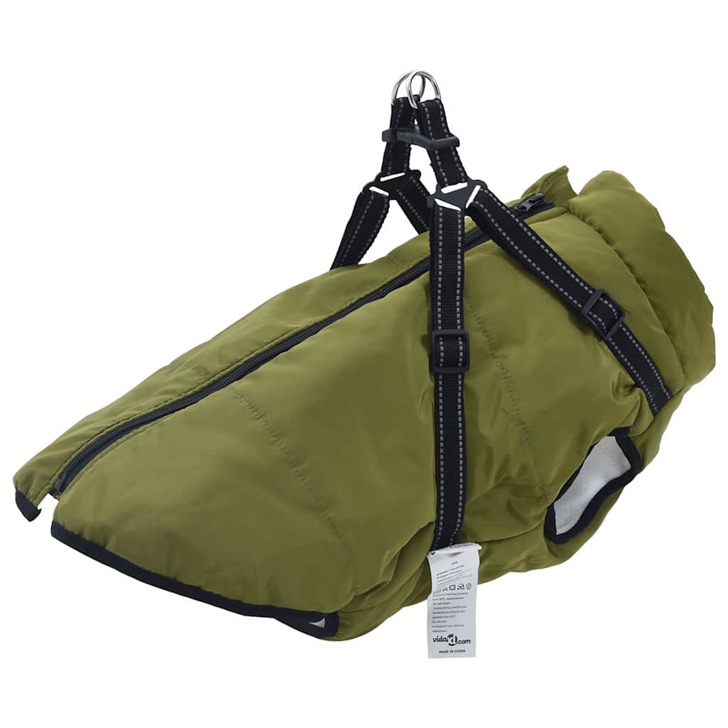 Cappotto per Cani Verde militare 5XL Pile e Poliestere