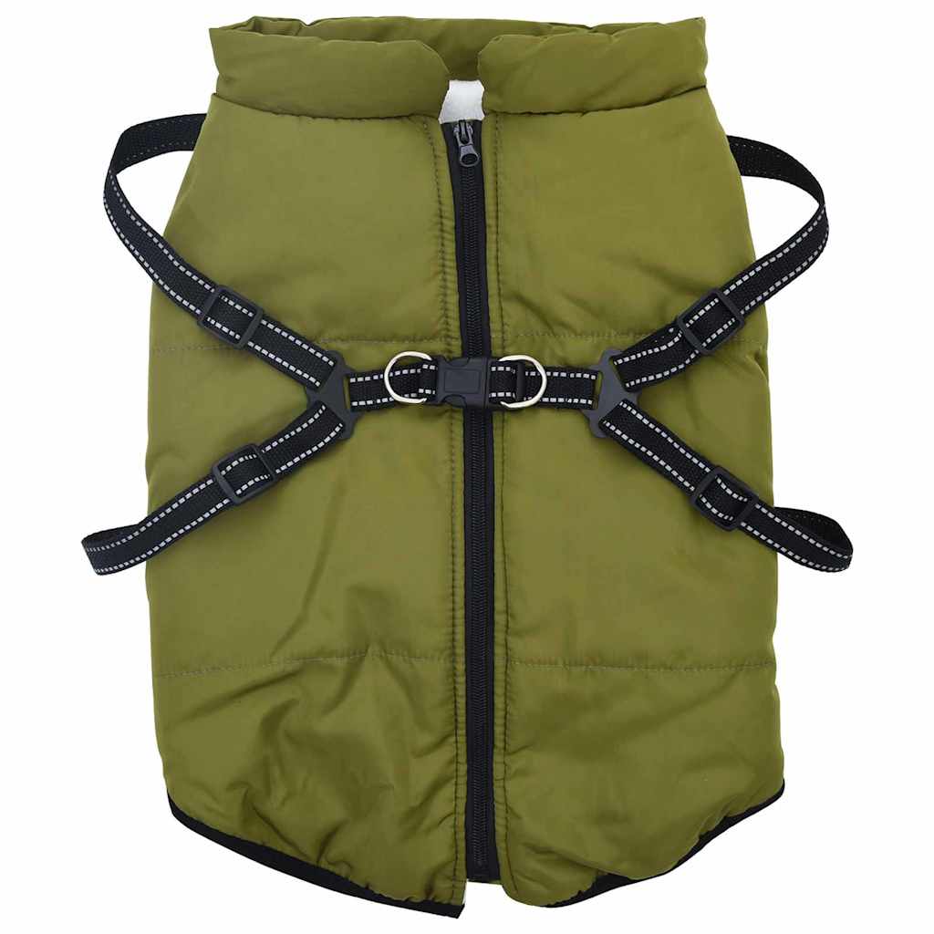 Cappotto per Cani Verde militare 5XL Pile e Poliestere