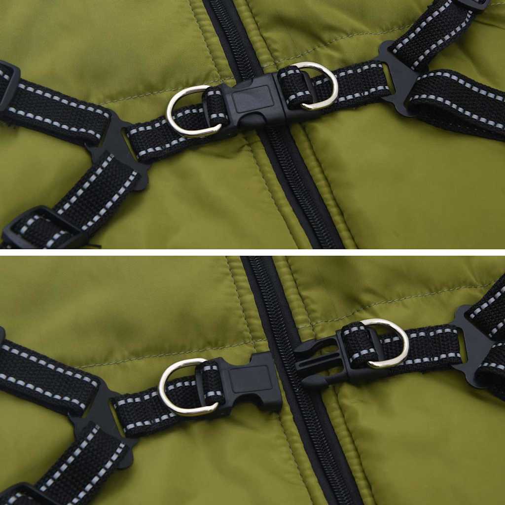 Cappotto per Cani Verde militare 6XL Pile e Poliestere