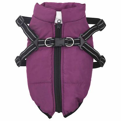 Cappotto per Cani Viola L40 Pile e Poliestere