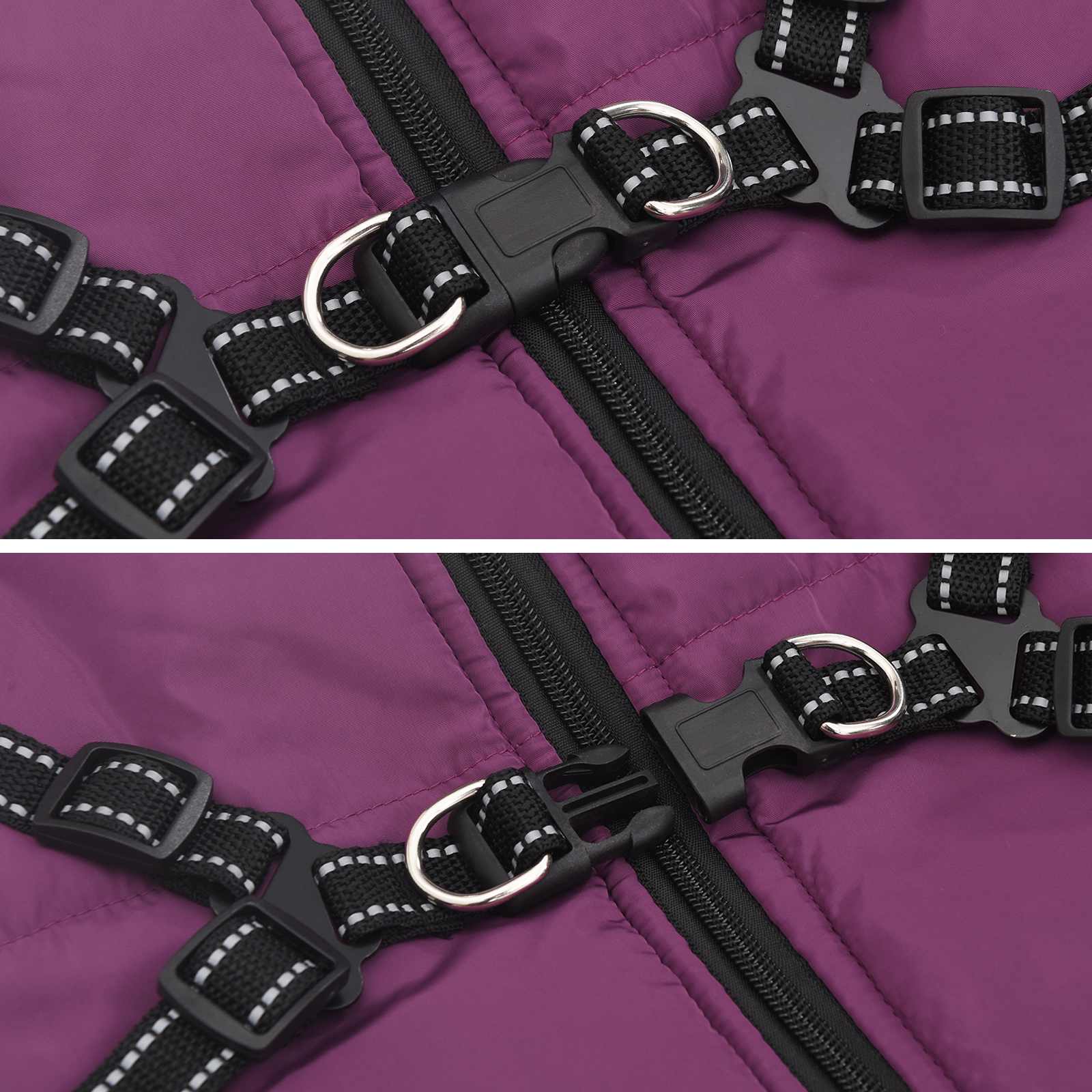 Cappotto per Cani Viola L44 Pile e Poliestere | homemem39