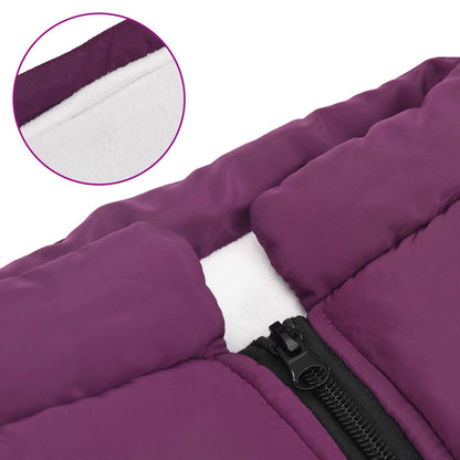 Cappotto per Cani Viola L48 Pile e Poliestere