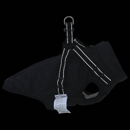 Cappotto per Cani Nero L24 Pile e Poliestere | homemem39