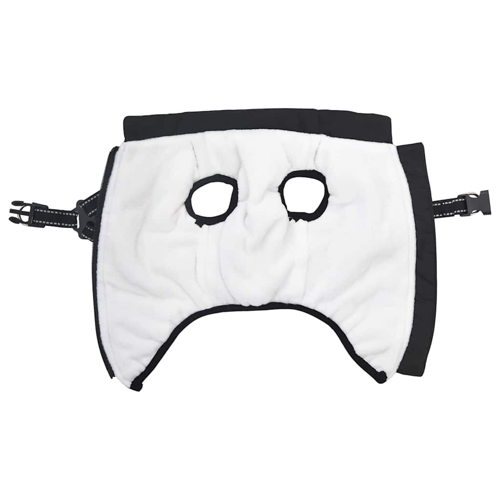 Cappotto per Cani con imbracatura Nero L Pile e Poliestere