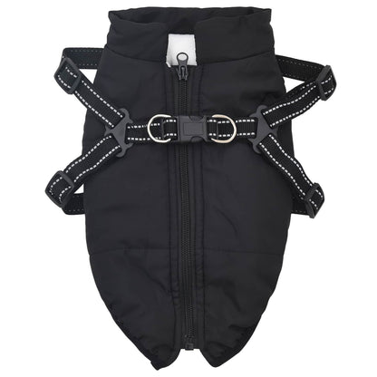Cappotto per Cani Nero L32 Pile e Poliestere | homemem39