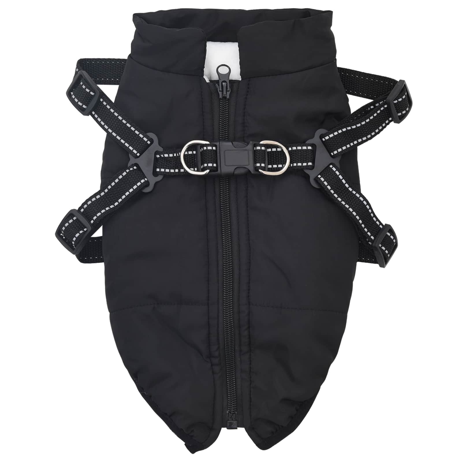Cappotto per Cani Nero L36 Pile e Poliestere | homemem39