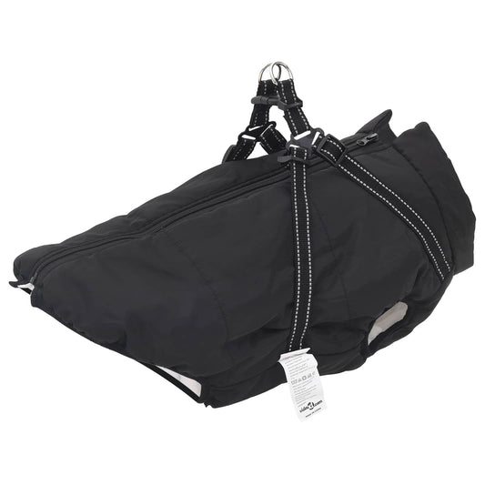 Cappotto per Cani Nero L48 Pile e Poliestere