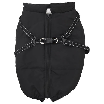 Cappotto per Cani Nero L48 Pile e Poliestere