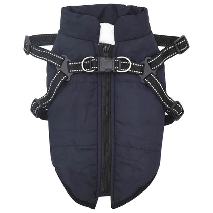 Cappotto per Cani Blu navy L24 Pile e Poliestere