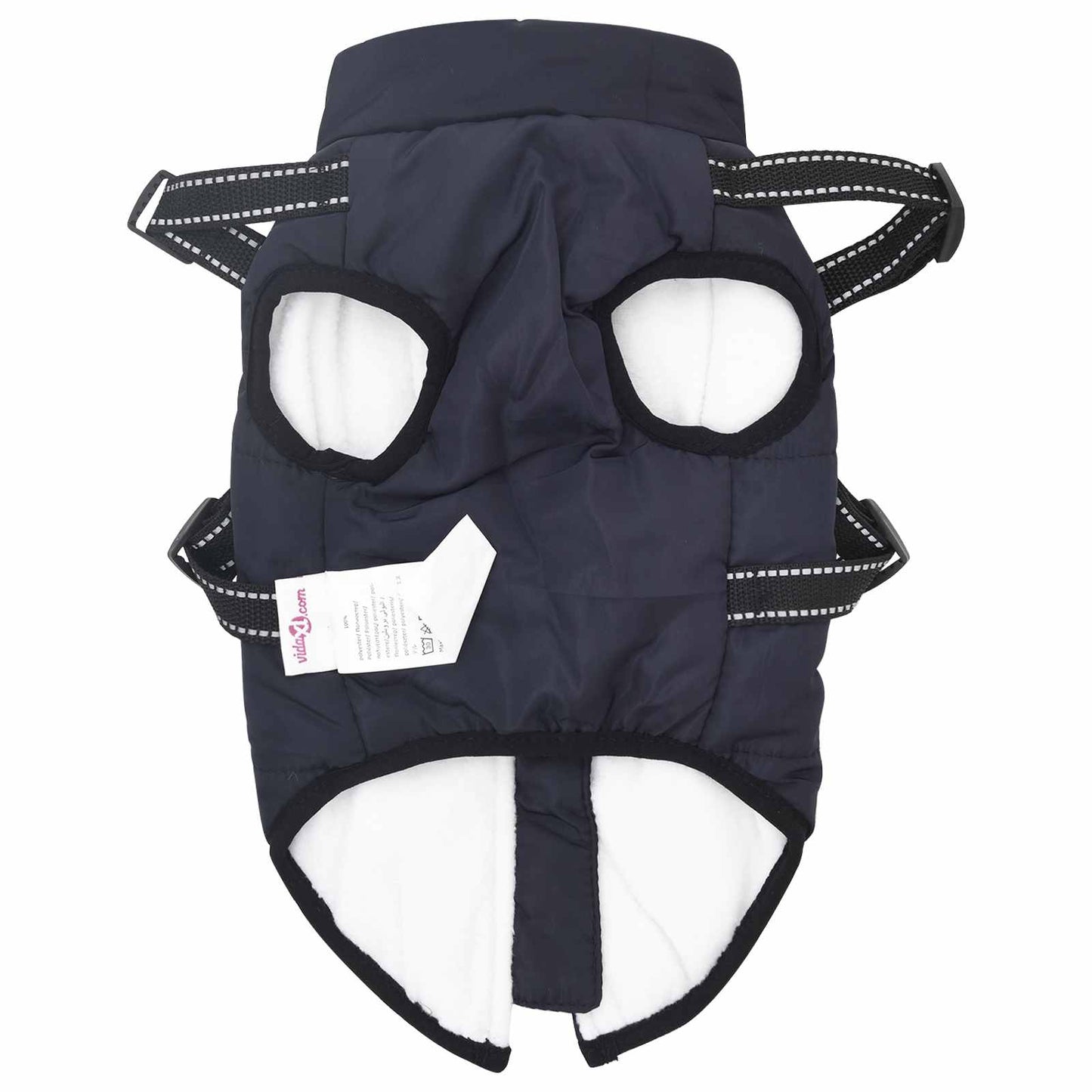Cappotto per Cani Blu navy L28 Pile e Poliestere