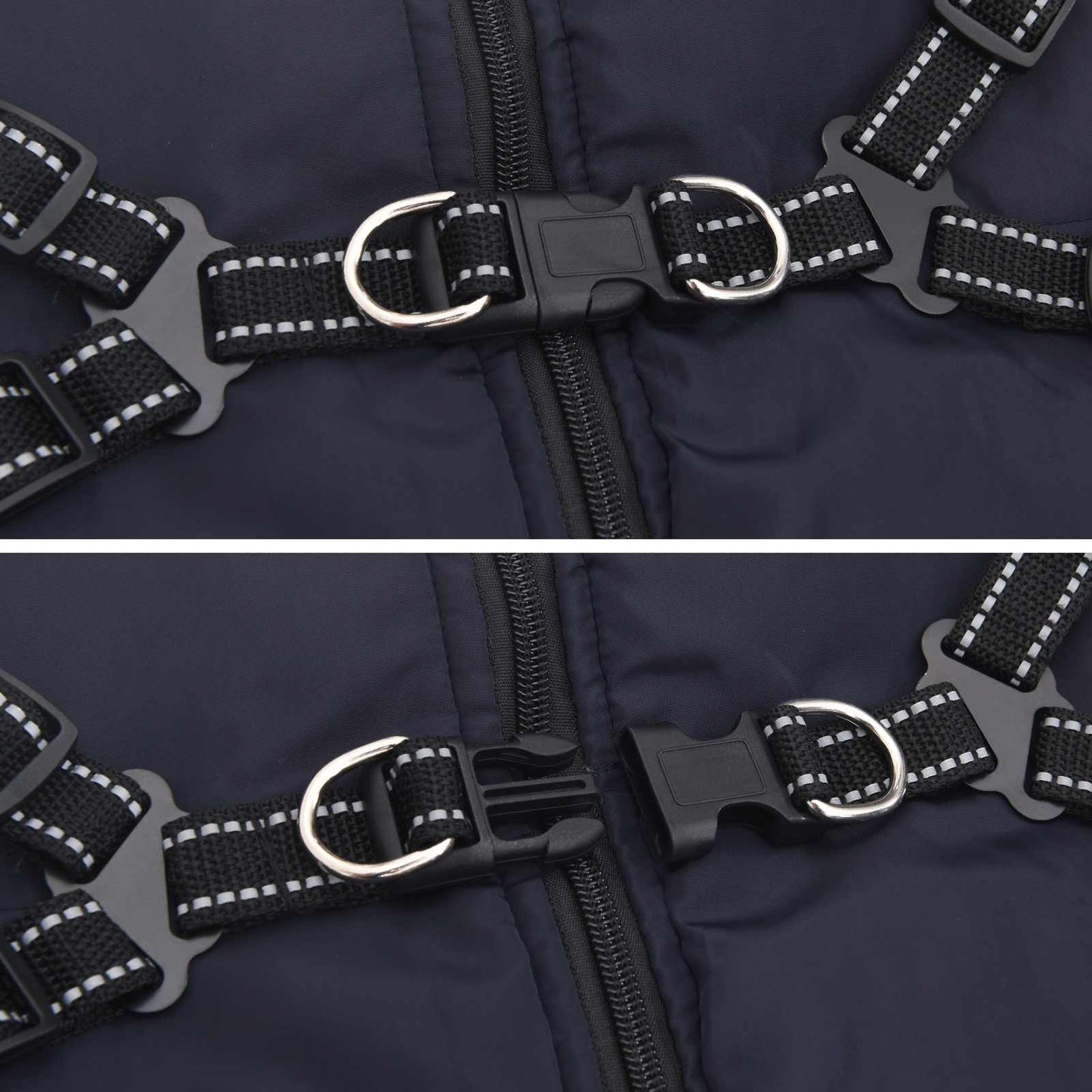 Cappotto per Cani Blu navy L44 Pile e Poliestere | homemem39