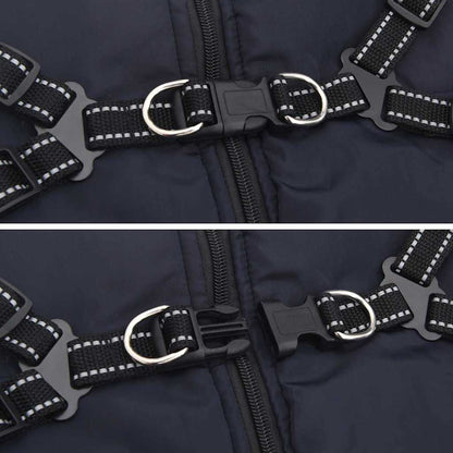 Cappotto per Cani Blu navy 5XL Pile e Poliestere