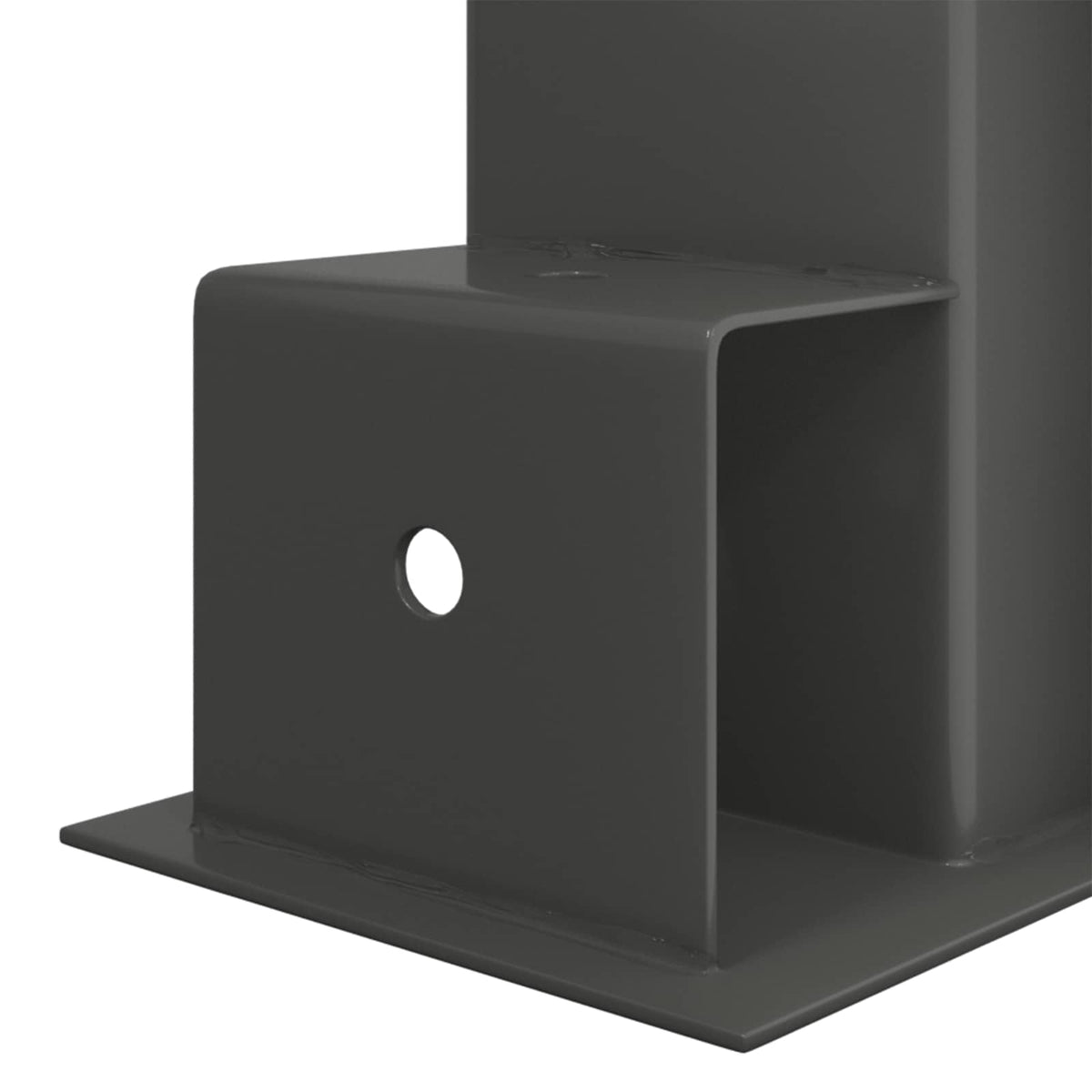 Aiuto per Impilare Legna 2 pz Antracite 34 x 10 x 15 cm Acciaio | homemem39