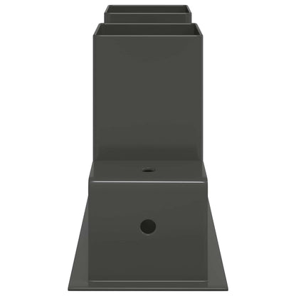 Aiuto per Impilare Legna 2 pz Antracite 34 x 10 x 15 cm Acciaio | homemem39