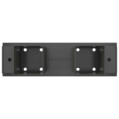 Aiuto per Impilare Legna 2 pz Antracite 34 x 10 x 15 cm Acciaio | homemem39