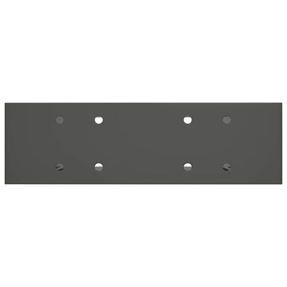 Aiuto per Impilare Legna 2 pz Antracite 34 x 10 x 15 cm Acciaio | homemem39