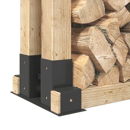 Aiuto per Impilare Legna 12 pz Antracite 34 x 10 x 15 cm | homemem39