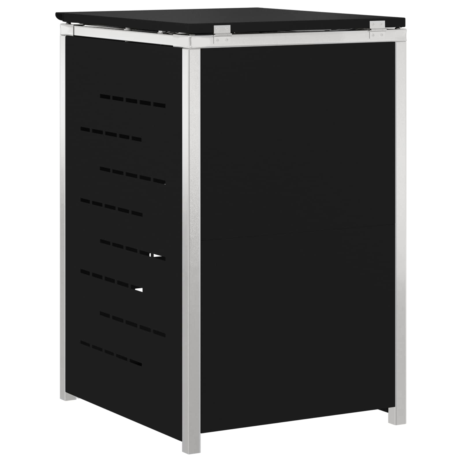 Stoccaggio contenitore a ruote Nero 77,5 x 69 x 112,5 cm | homemem39