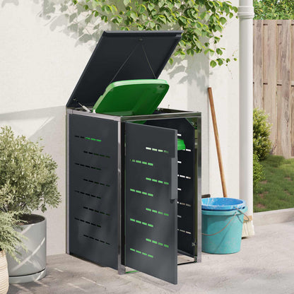 Stoccaggio contenitore a ruote Antracite 77,5 x 69 x 112,5 cm | homemem39