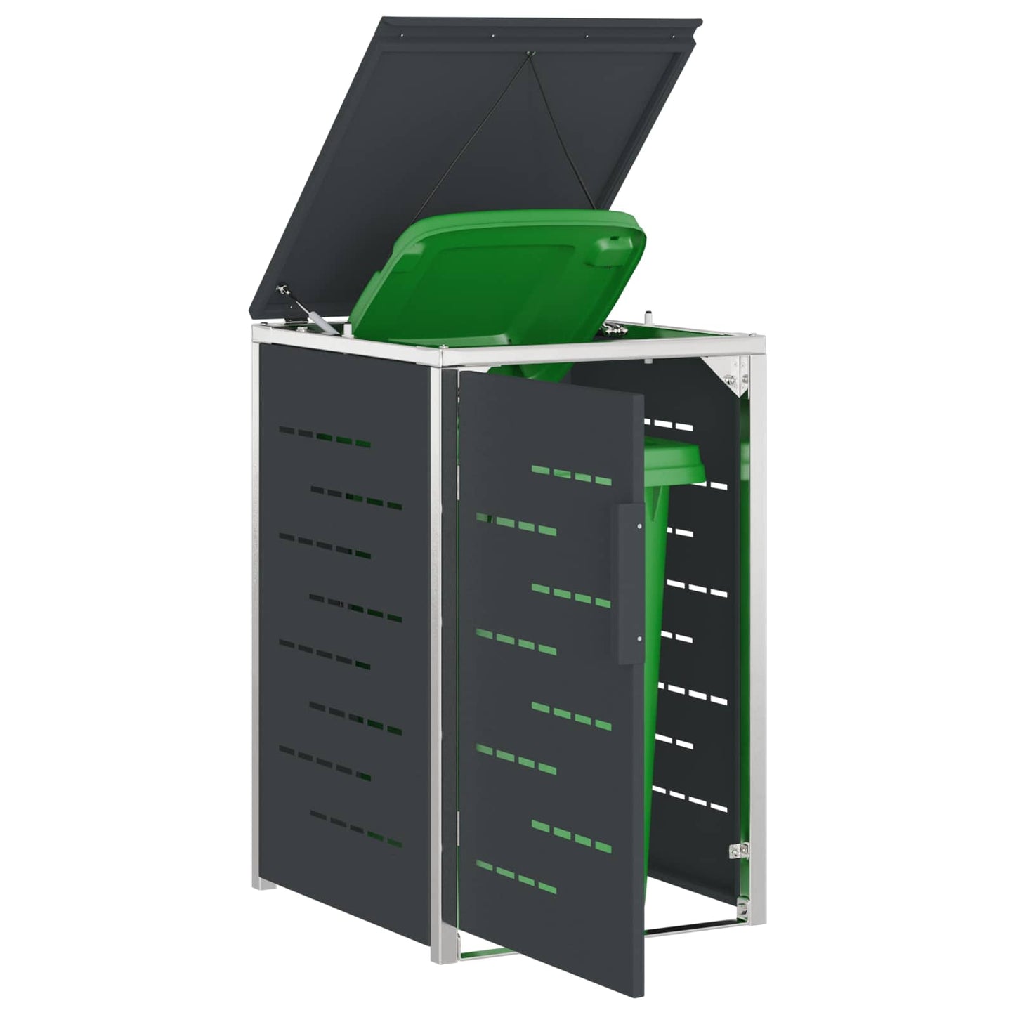 Stoccaggio contenitore a ruote Antracite 77,5 x 69 x 112,5 cm | homemem39
