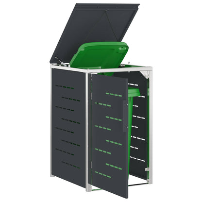 Stoccaggio contenitore a ruote Antracite 77,5 x 69 x 112,5 cm | homemem39