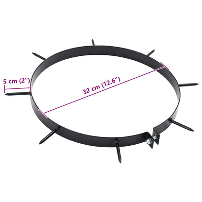 Morsa per Aeratore del Prato con Punti 5 pz Ø 320 mm Acciaio