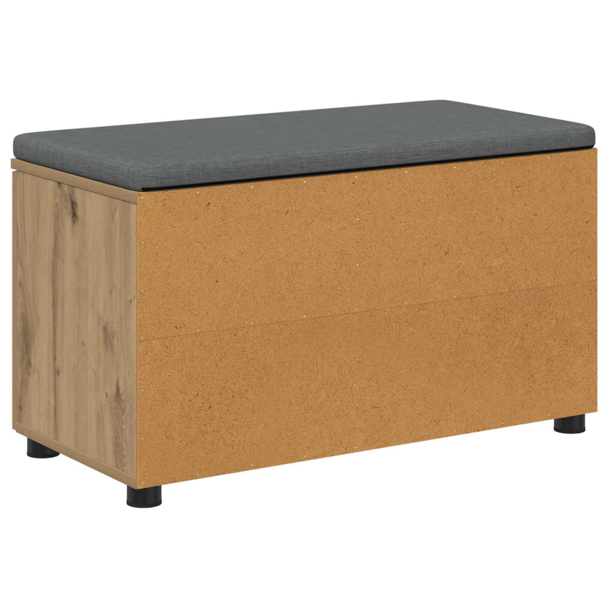 Panca per scarpe con cuscino Rovere Artigianale 80 x 38 x 46 cm | homemem39