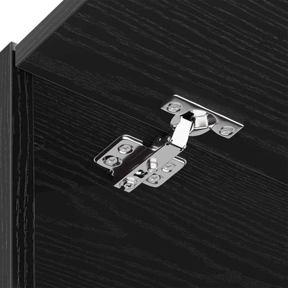 Mobiletto per lavatrice Rovere Nero 67,5 x 68 x 200 cm | homemem39