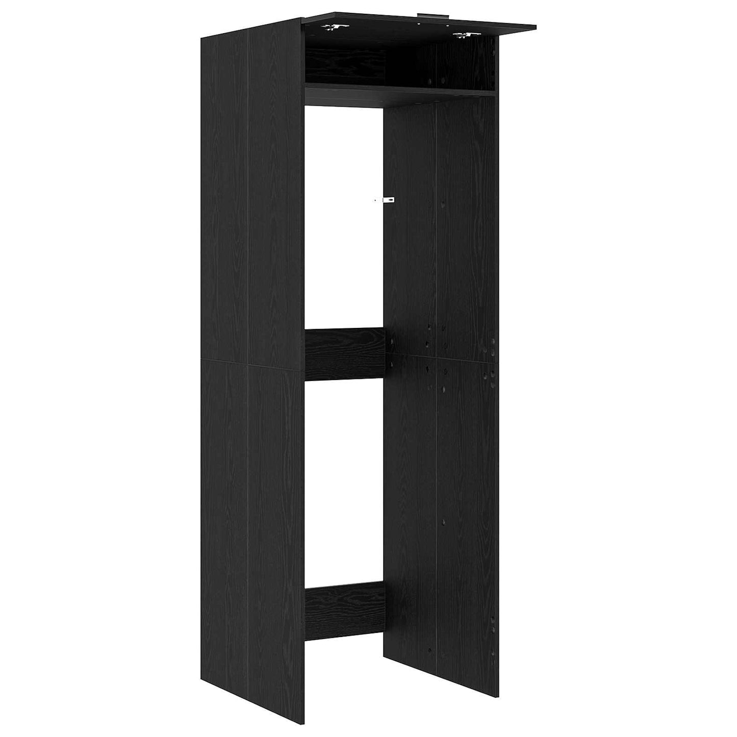 Mobiletto per lavatrice Rovere Nero 67,5 x 68 x 200 cm | homemem39