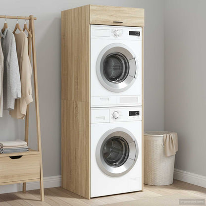 Mobiletto per lavatrice con porta Sonoma 67,5 x 68 x 200 cm | homemem39